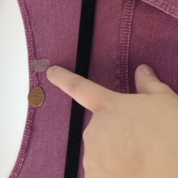 Free People One Billie Purple Plum Overalls Sleeveless Boho Hippie BeachJumpsuit - Picture 6 of 8